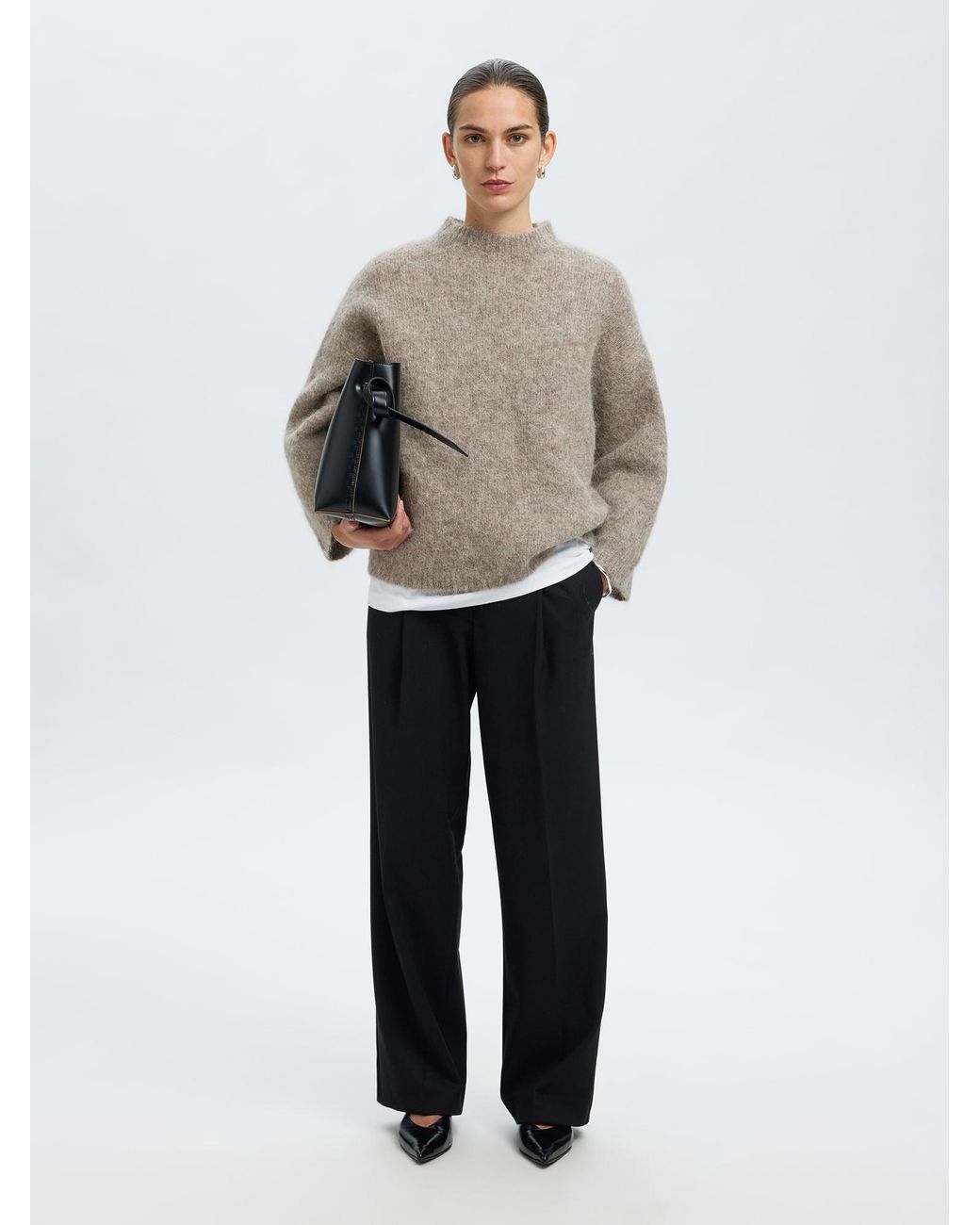 SELECTED Gray Pullover Slfgabriella