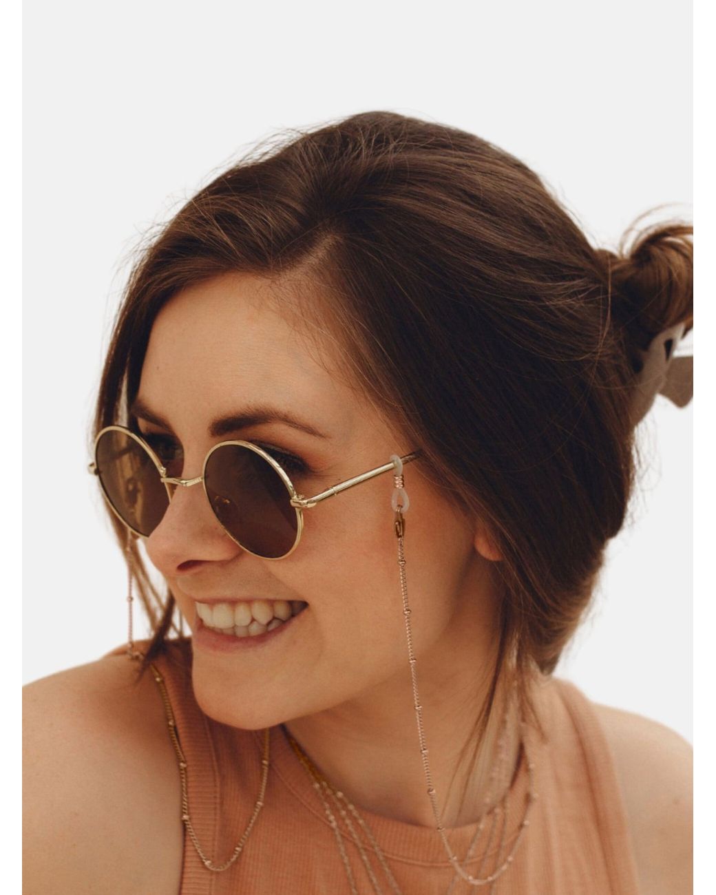 GOOD.designs White Brillenkette
