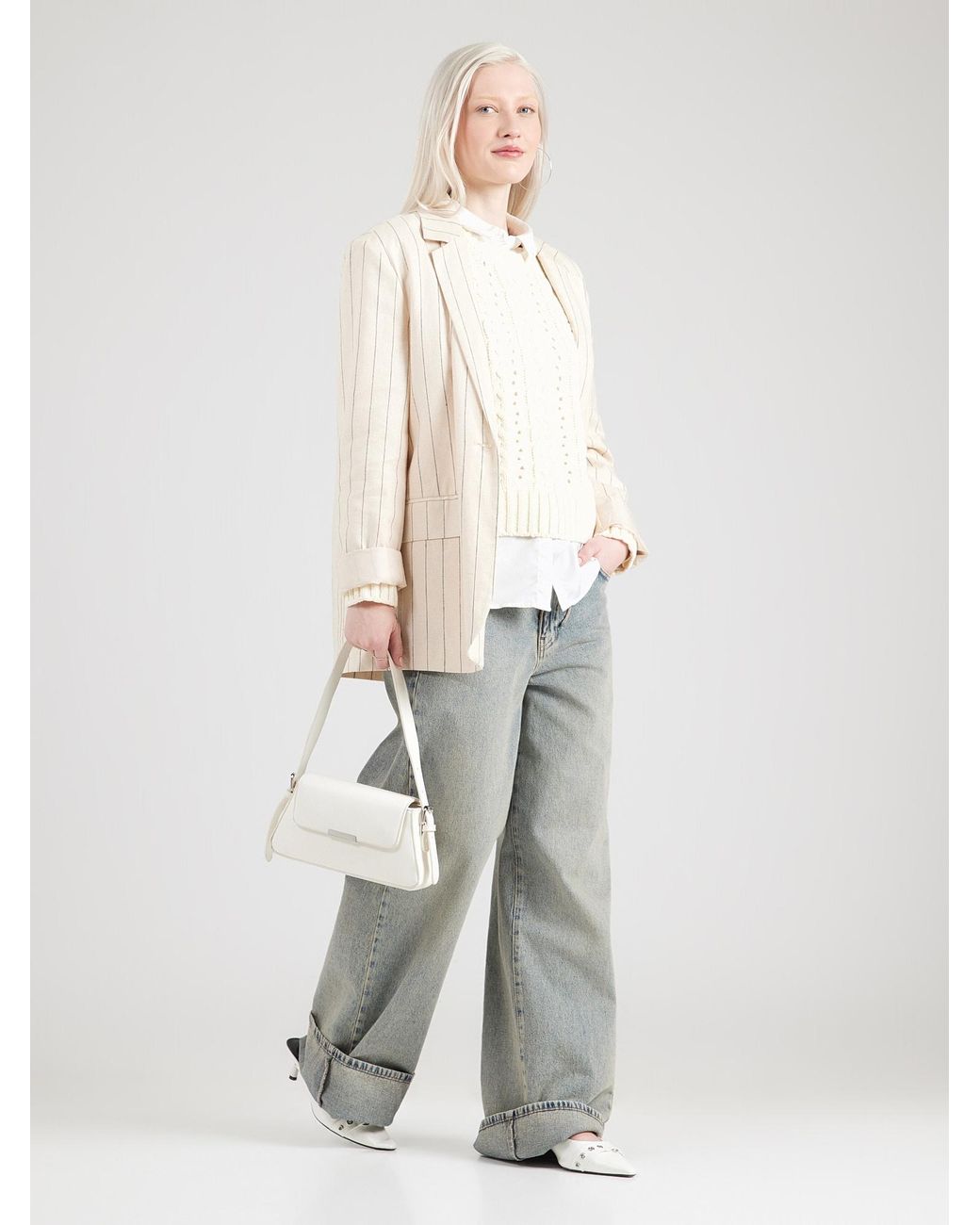 Numph White Pullover Nuremi
