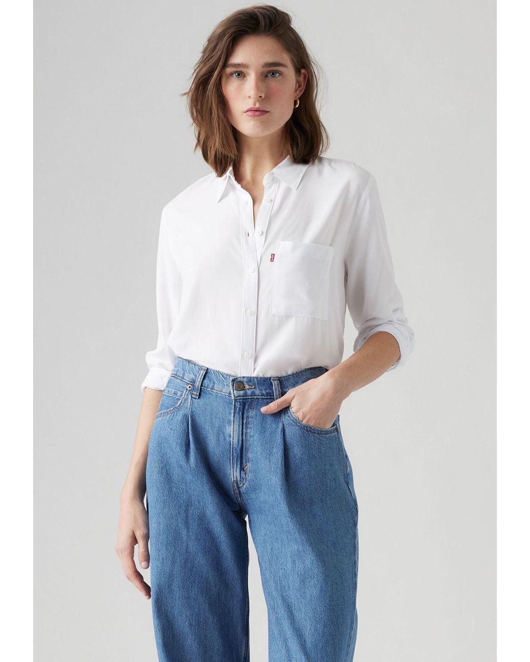 Levi's White Levis Bluse