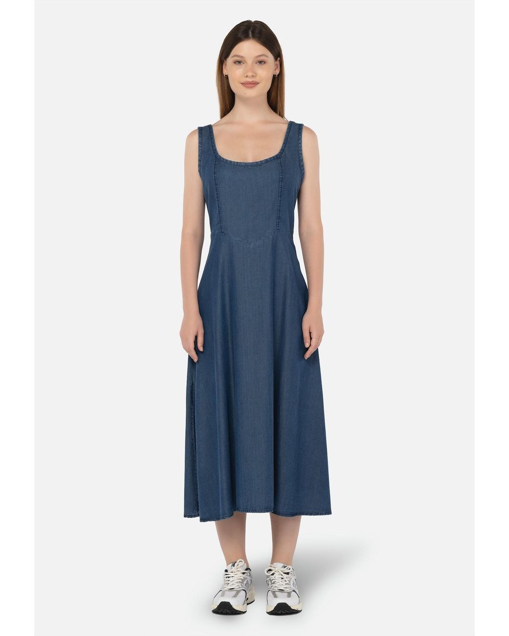 FRESHLIONS Blue Maxikleid Beatrix