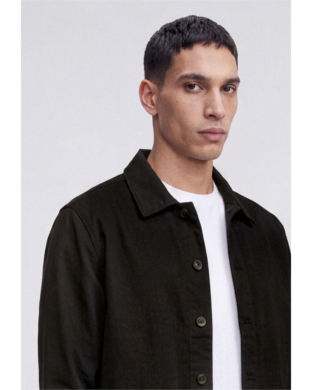 Solid Hemd Dossie in Black für Herren