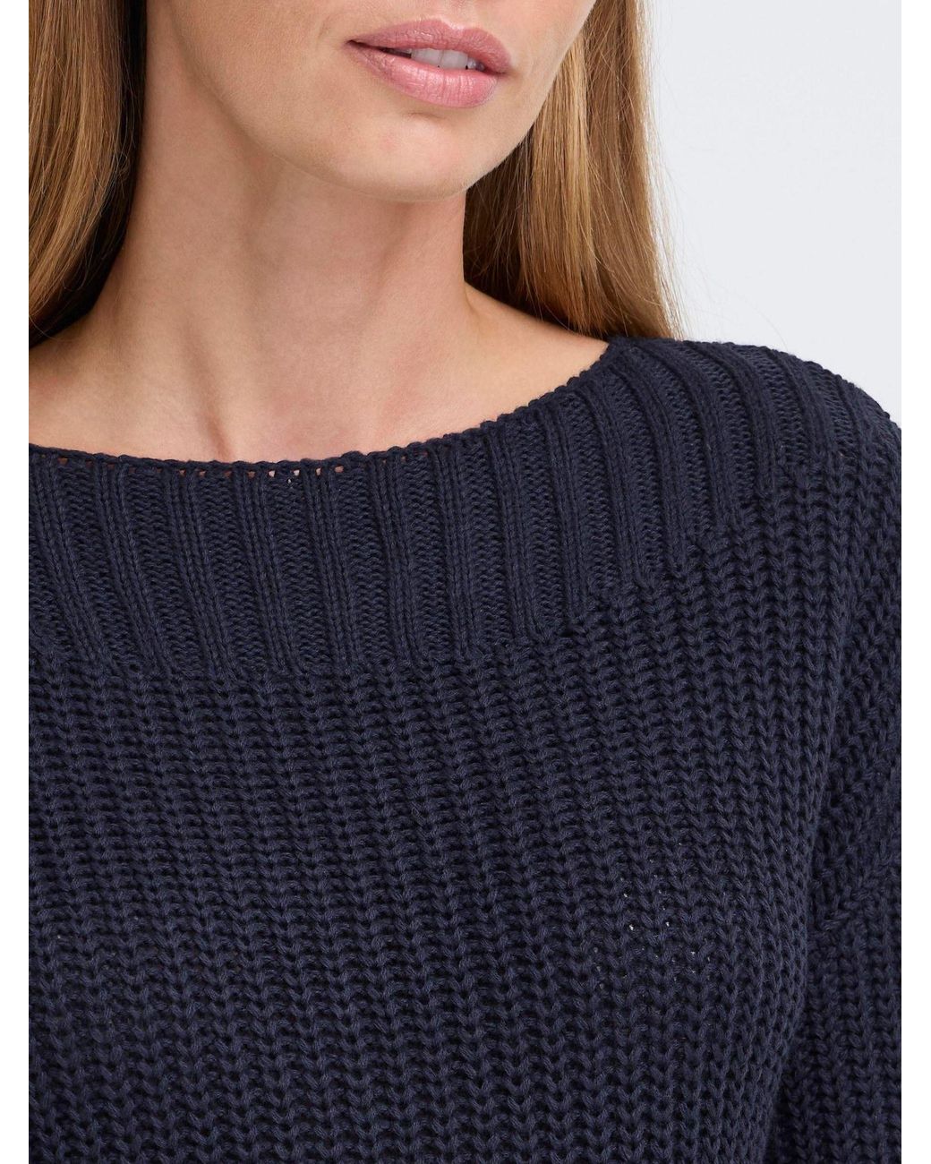 Oxmo Blue Strickpullover Oxfkanna
