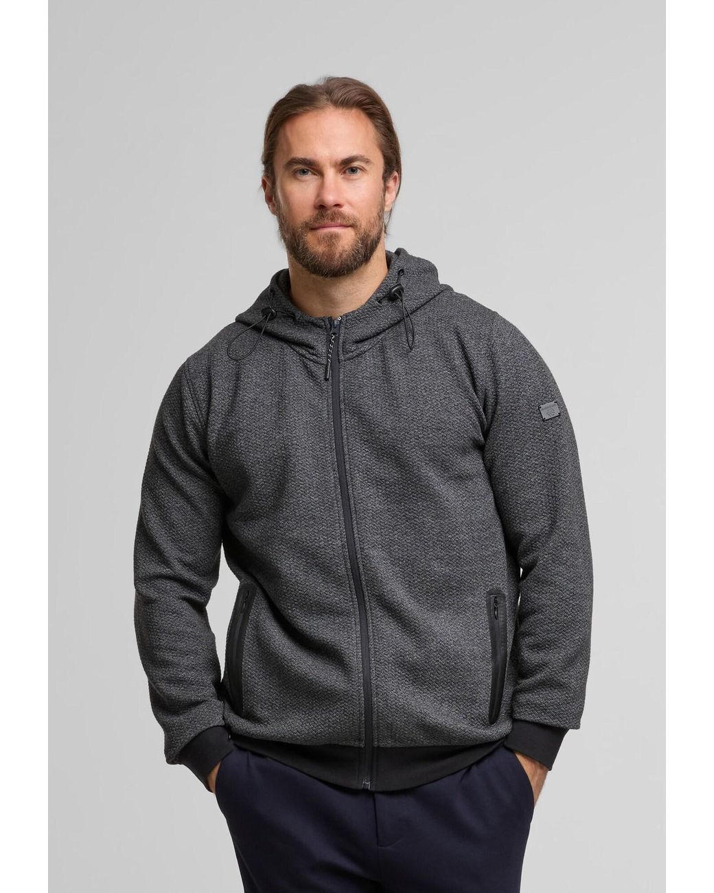 INDICODE Sweatjacke Sting in Gray für Herren