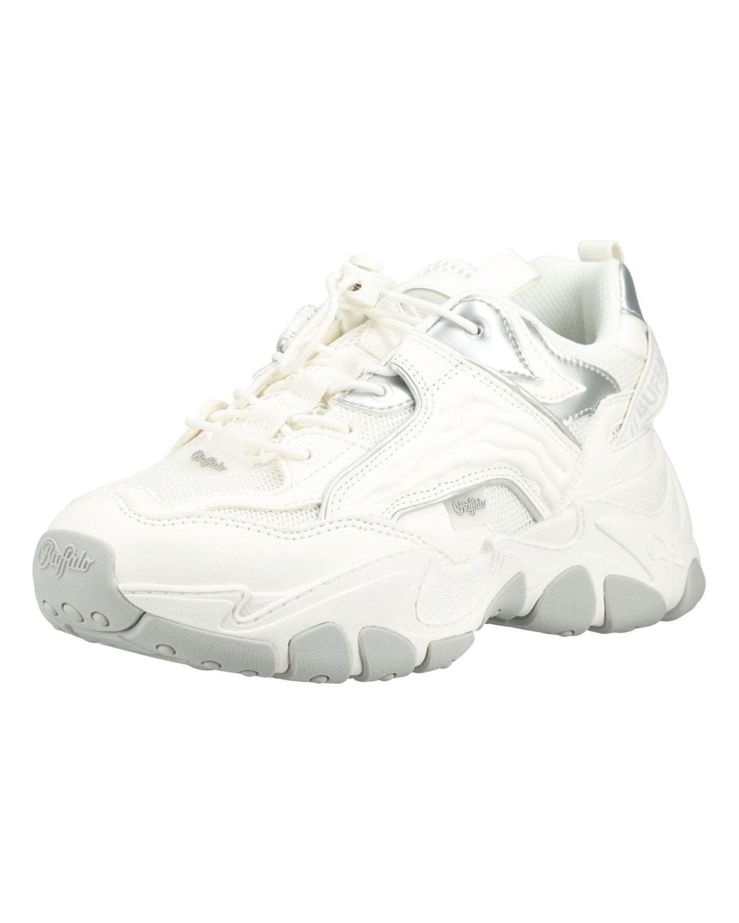Buffalo White Lederimitat/Textil Sneaker