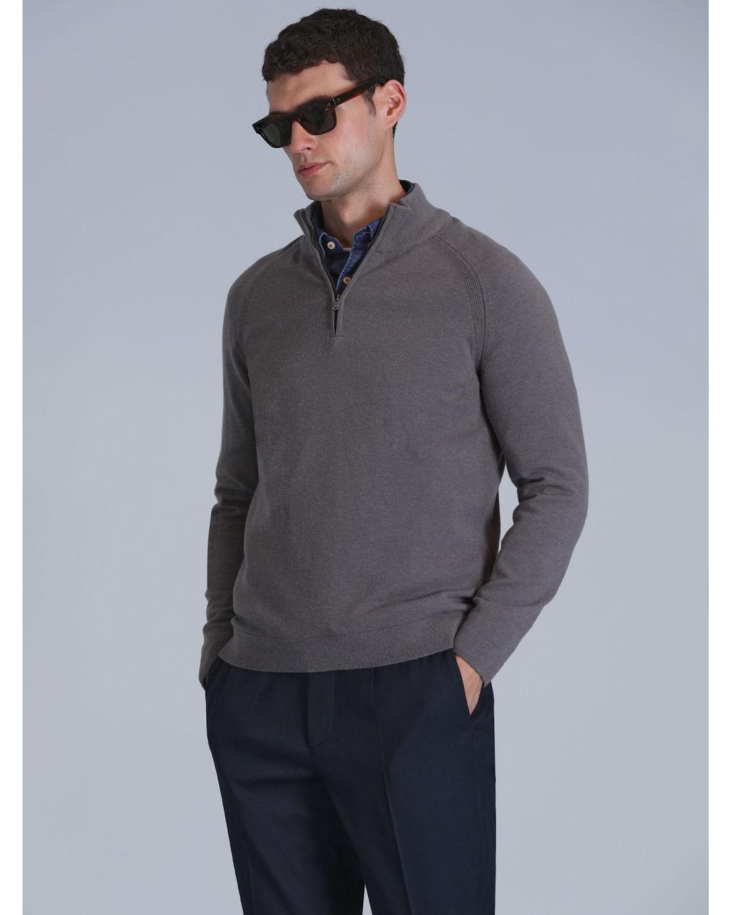 Lufian Pullover Stavan in Gray für Herren
