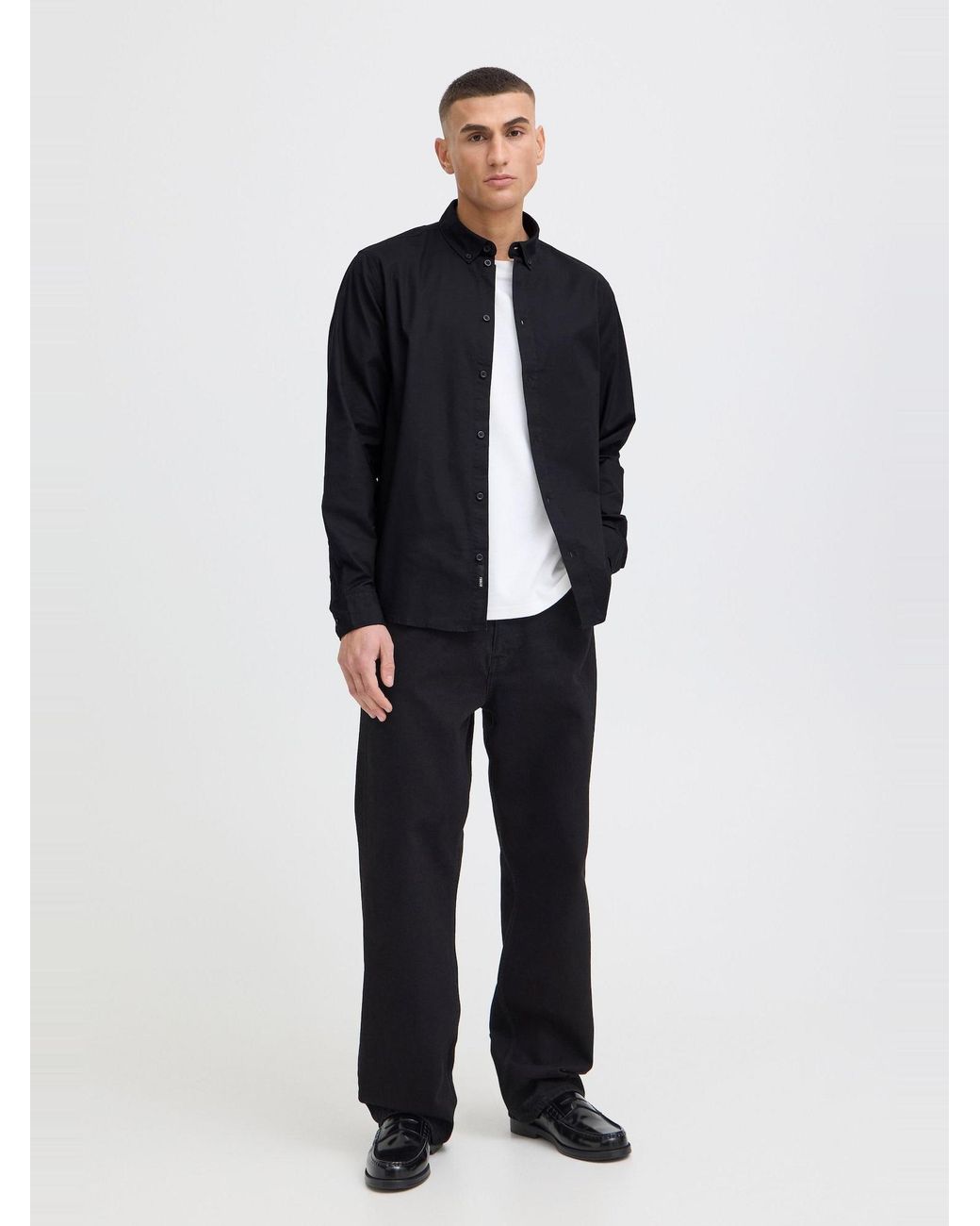 Solid Hemd Val in Black für Herren
