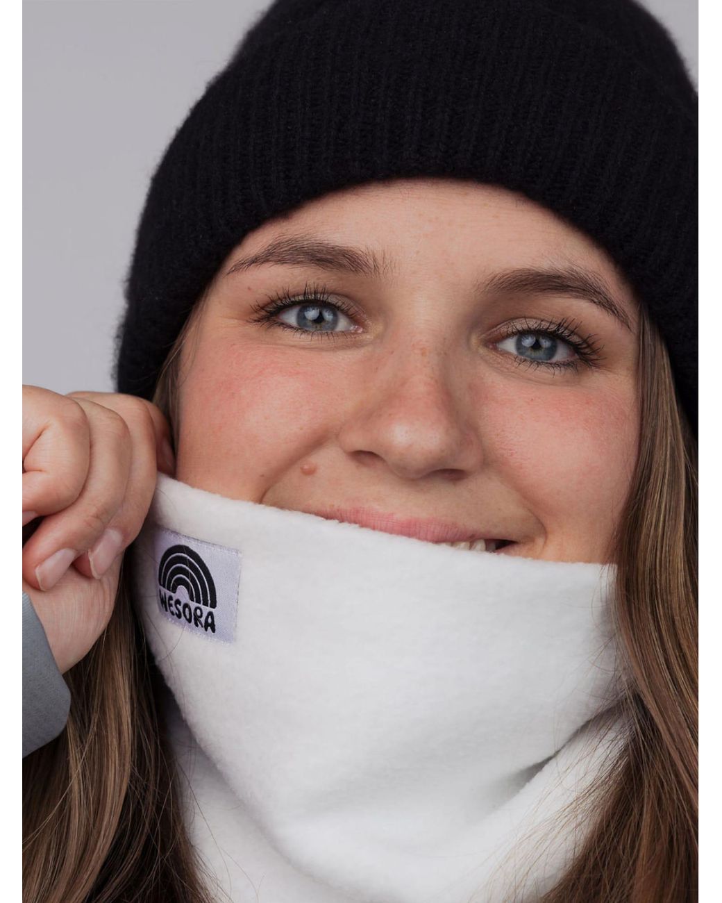 WESORA GmbH White Schlauchschal Fleece Neckwarmer