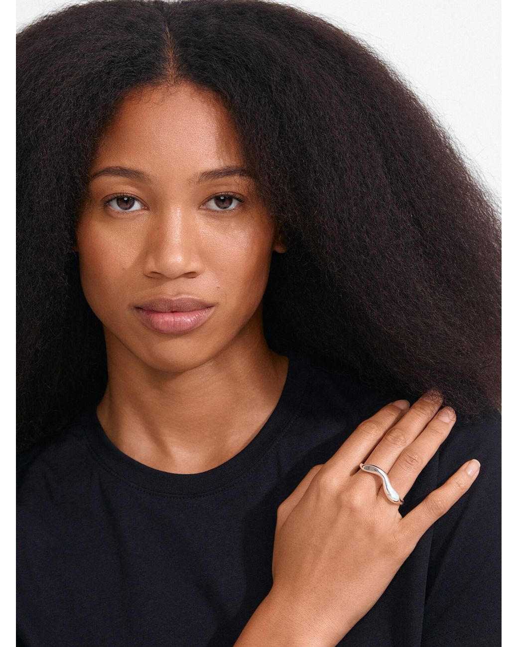 Pilgrim White Ring Evon