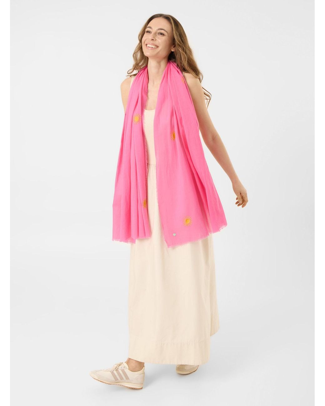Codello Pink Schal Mit Sonnenmuster