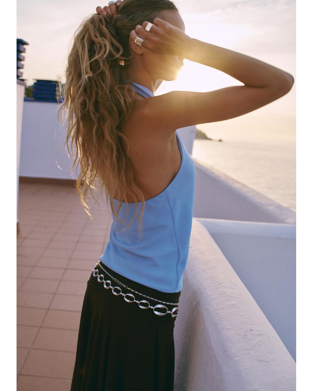 Mango Blue Top Dalias