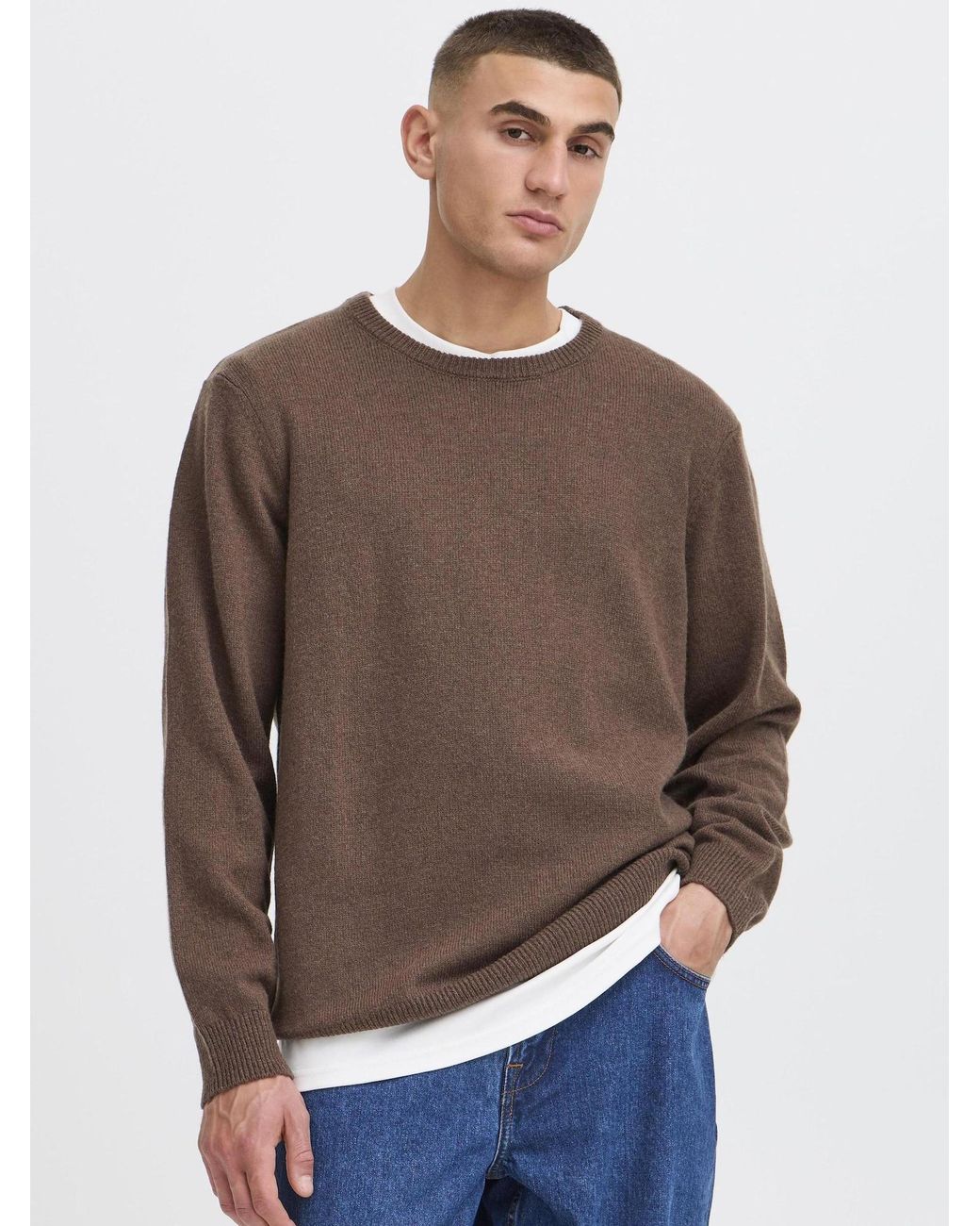 Solid Strickpullover Sdrick in Brown für Herren