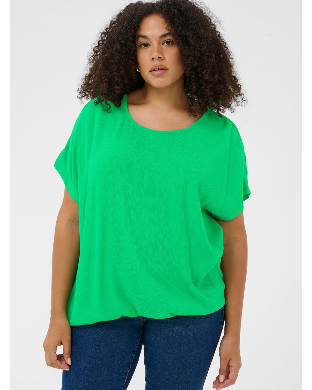 Kaffe Green Bluse Kcami Stanley