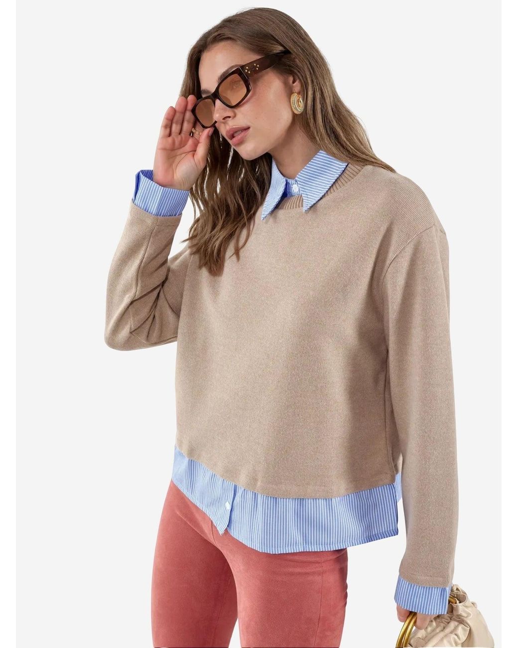 Busem White Pullover