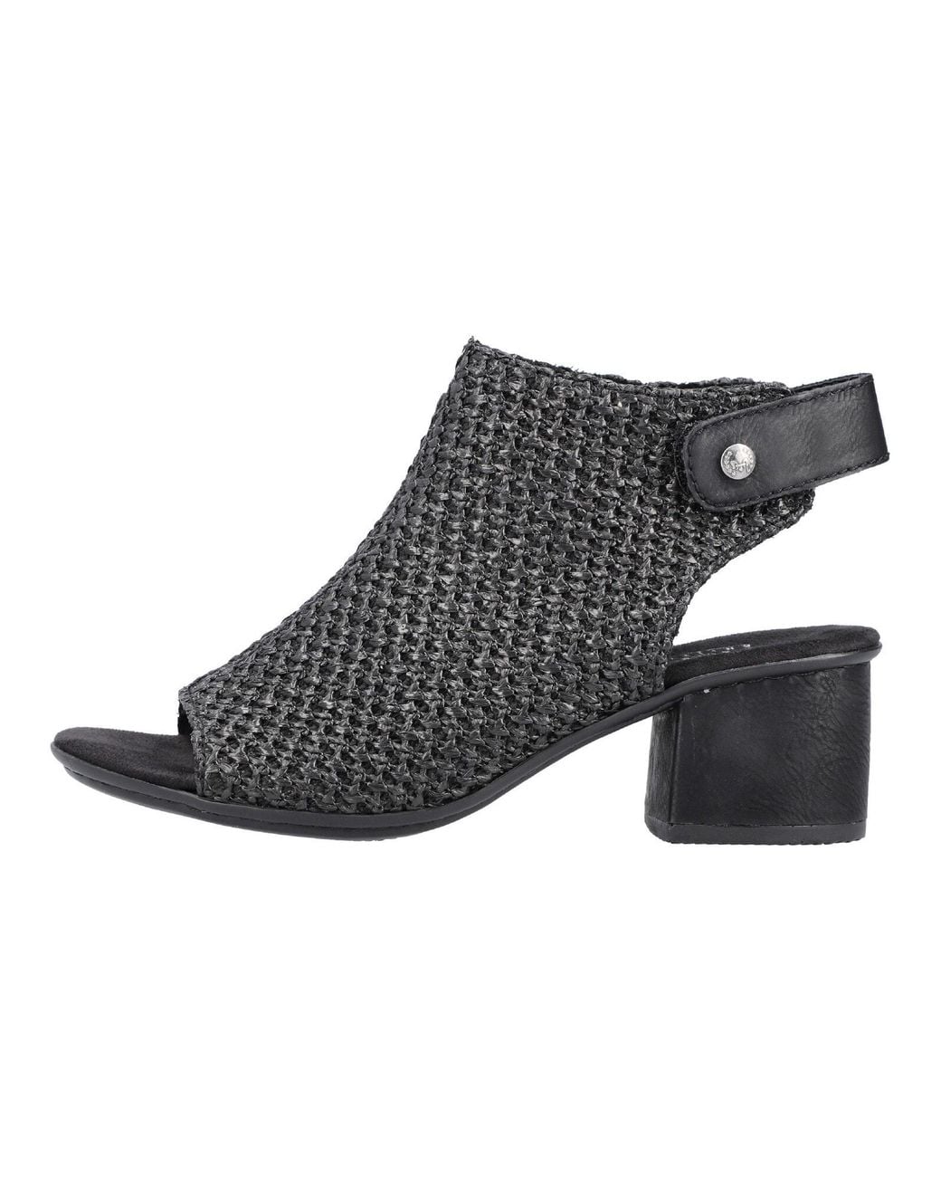 Rieker Black Sandale