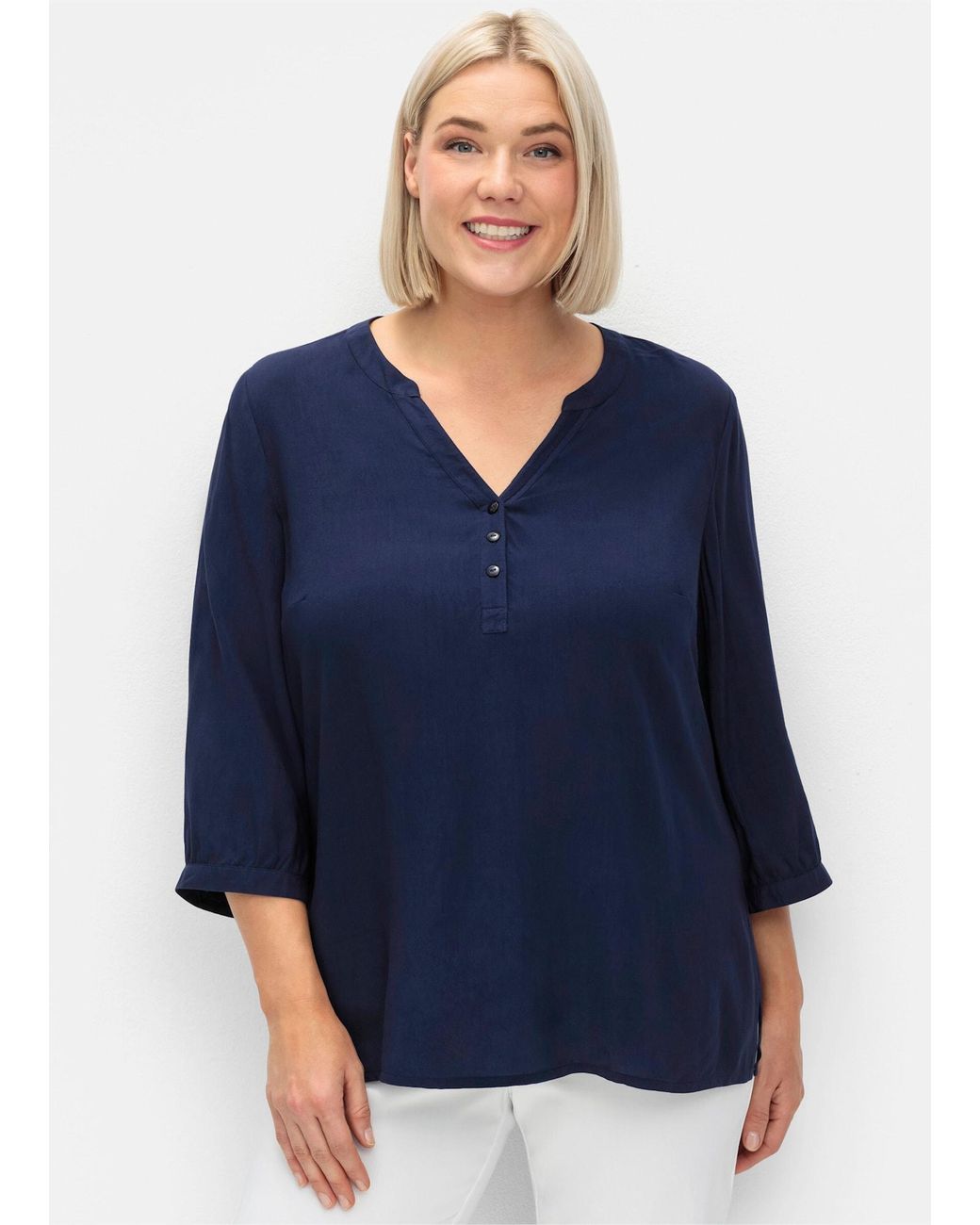 Sheego Blue Bluse