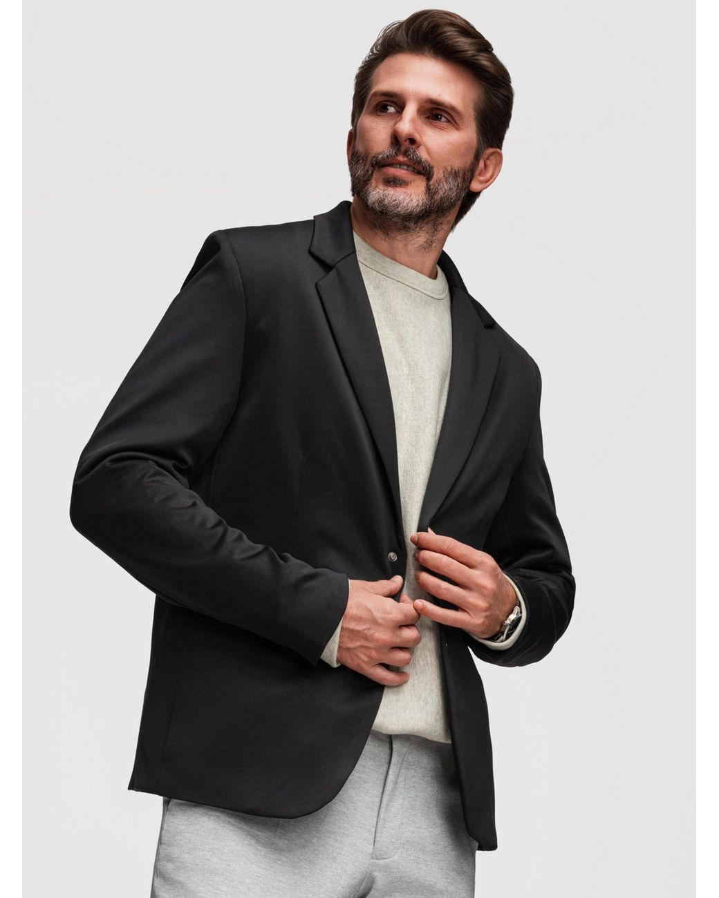 Ombre Sakko in Black für Herren