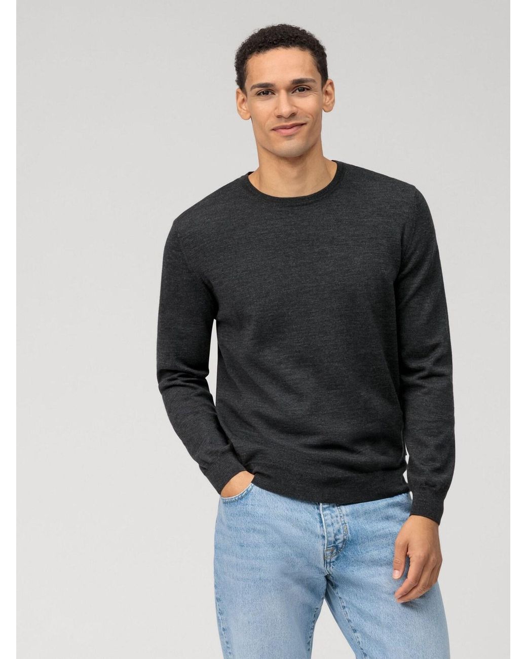 Olymp Pullover in Black für Herren