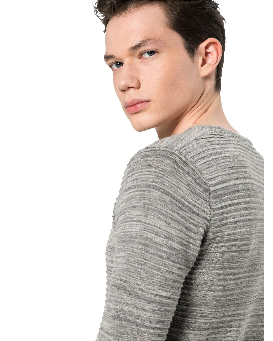 Solid Pullover Struan in Gray für Herren