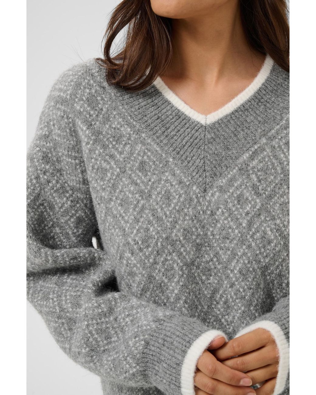 Kaffe Gray Pullover Sirens