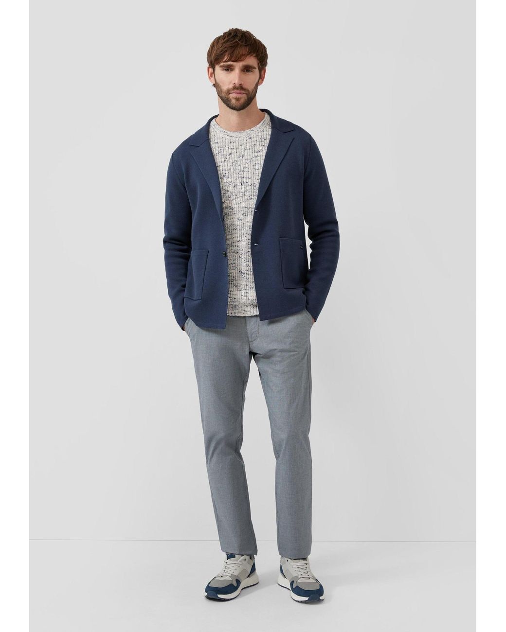 S.oliver Pullover in Gray für Herren