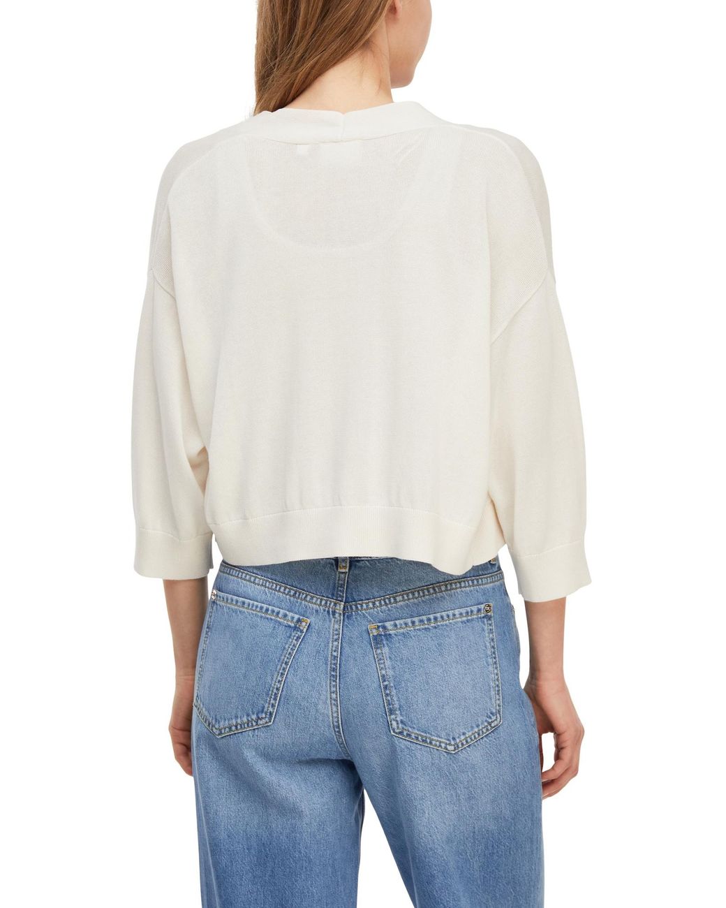 Comma, White Strickjacke