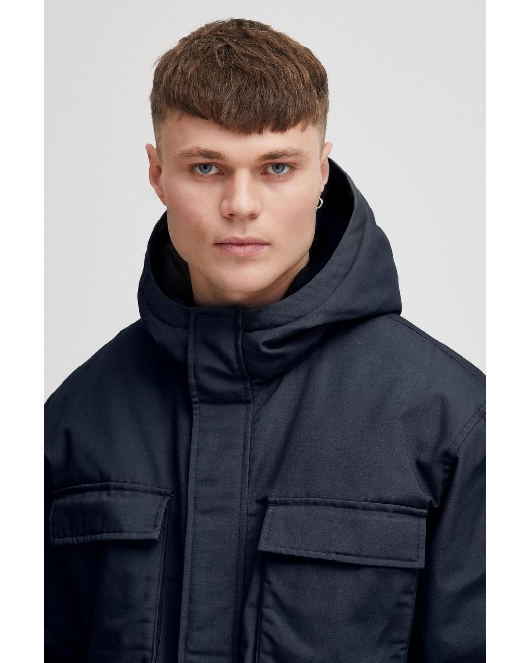Solid Winterjacke Gaben in Blue für Herren