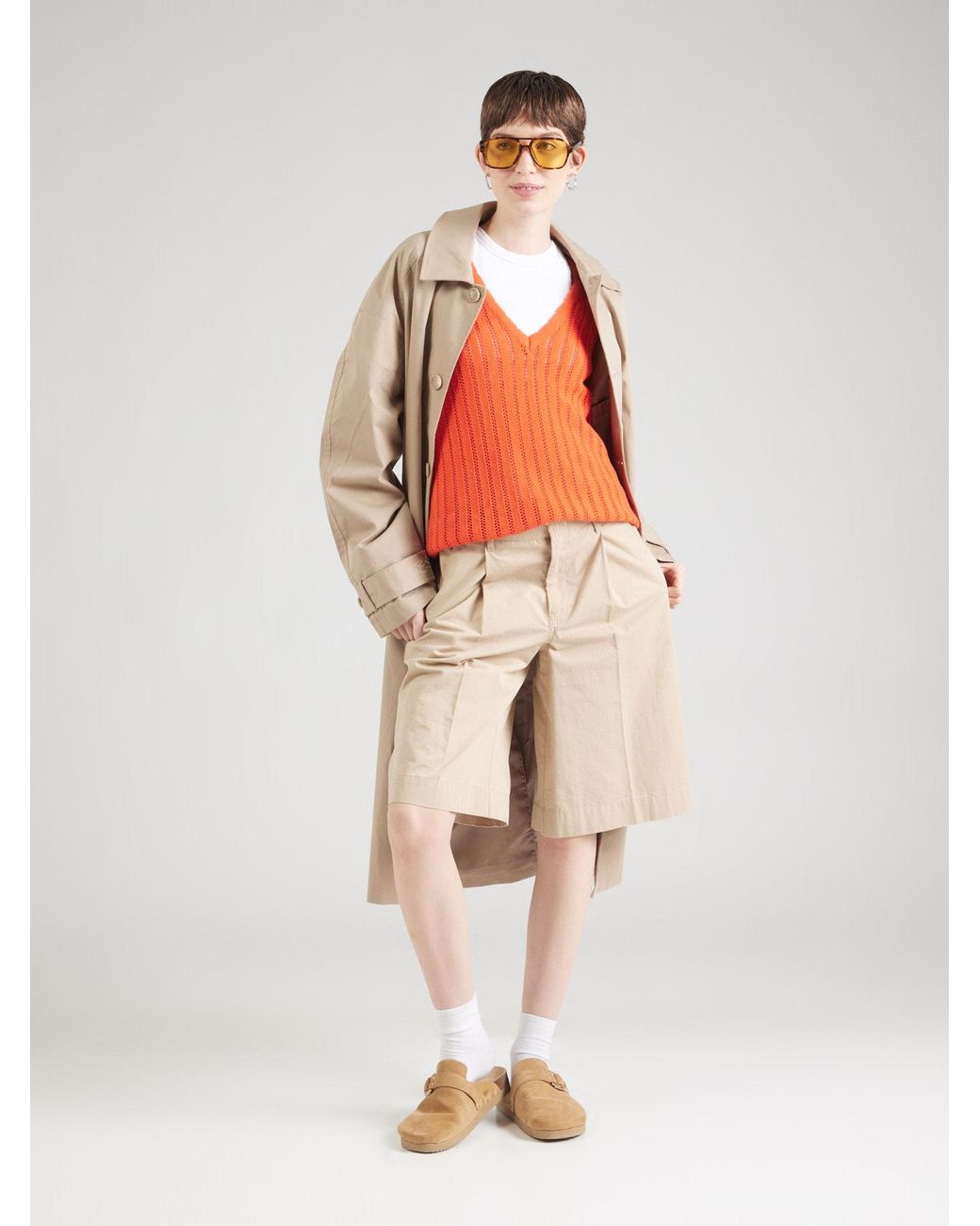 Numph Orange Pullover Nupoelle