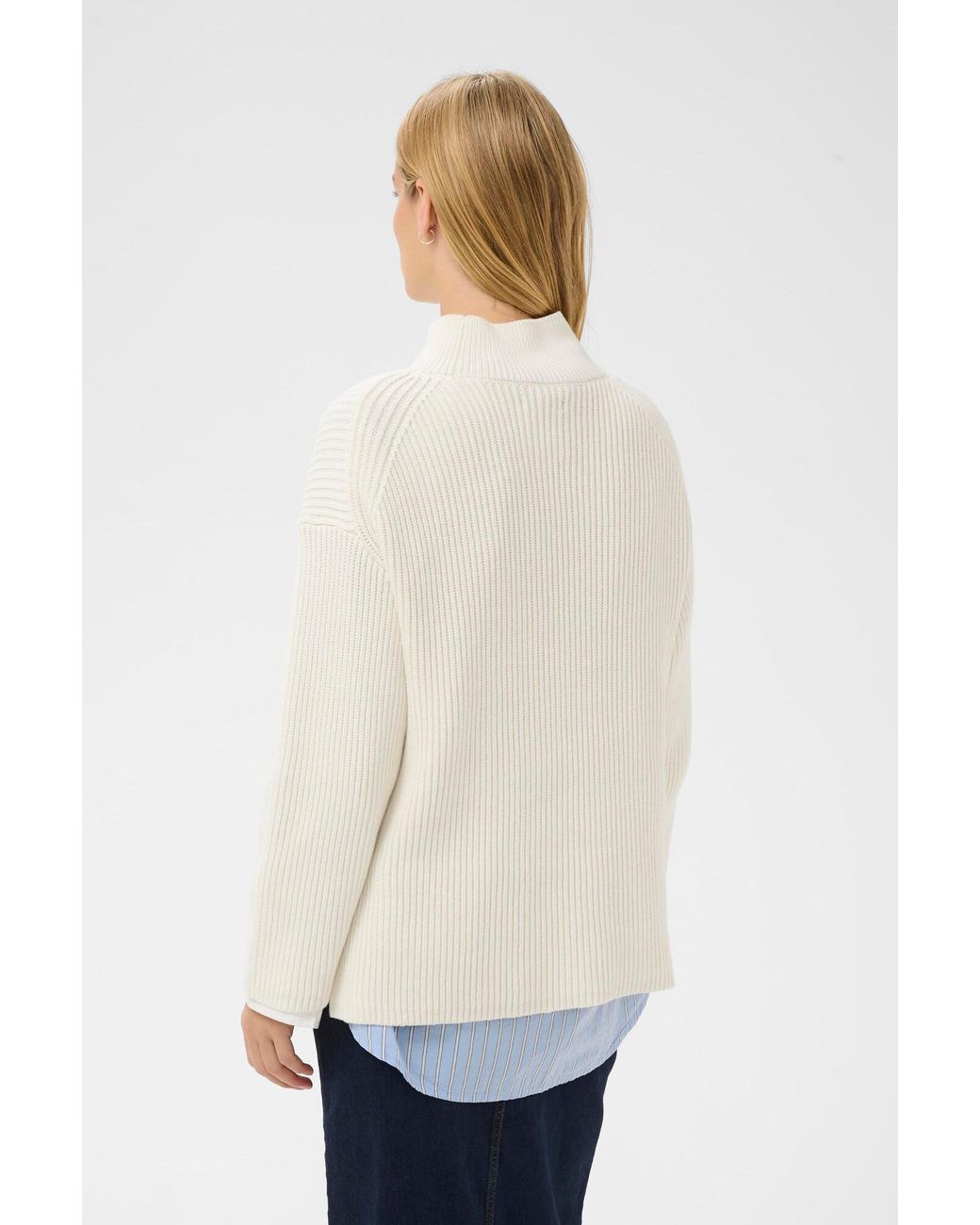 Part Two White Pullover Pwziya