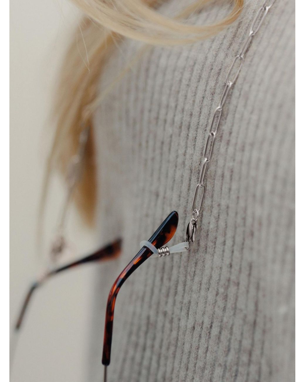 GOOD.designs White Brillenkette