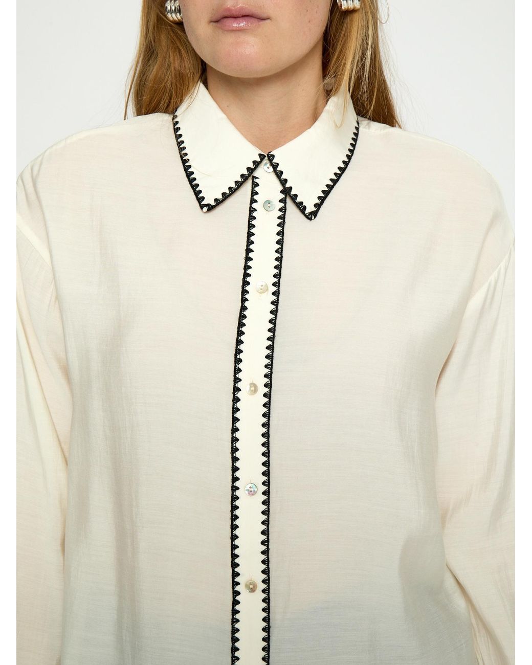 Peppercorn White Shirt Monara