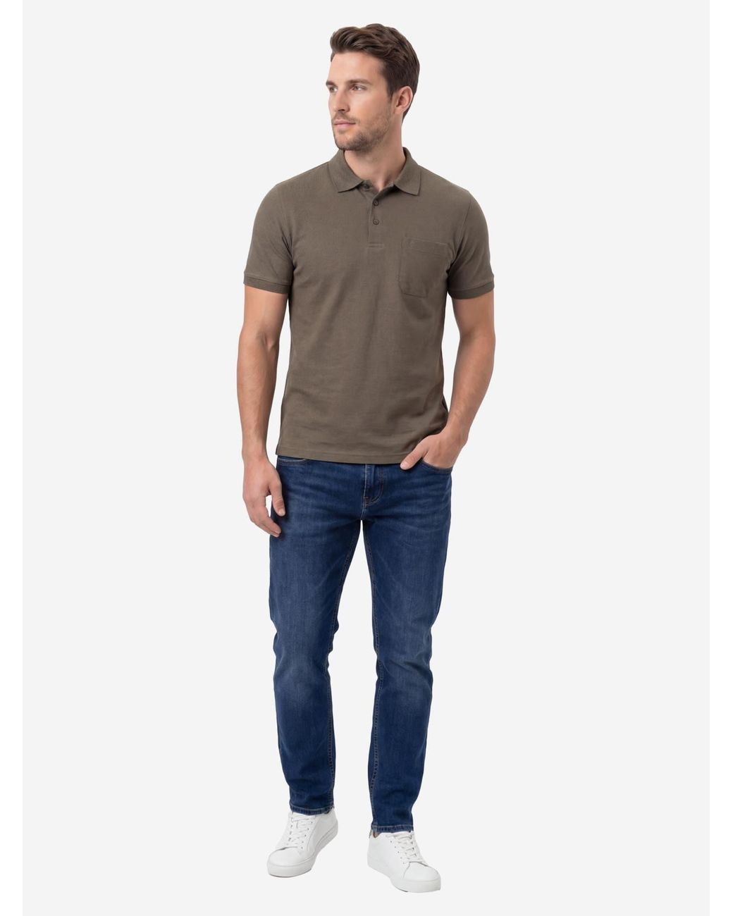 RAGMAN Shirt Basic in Brown für Herren
