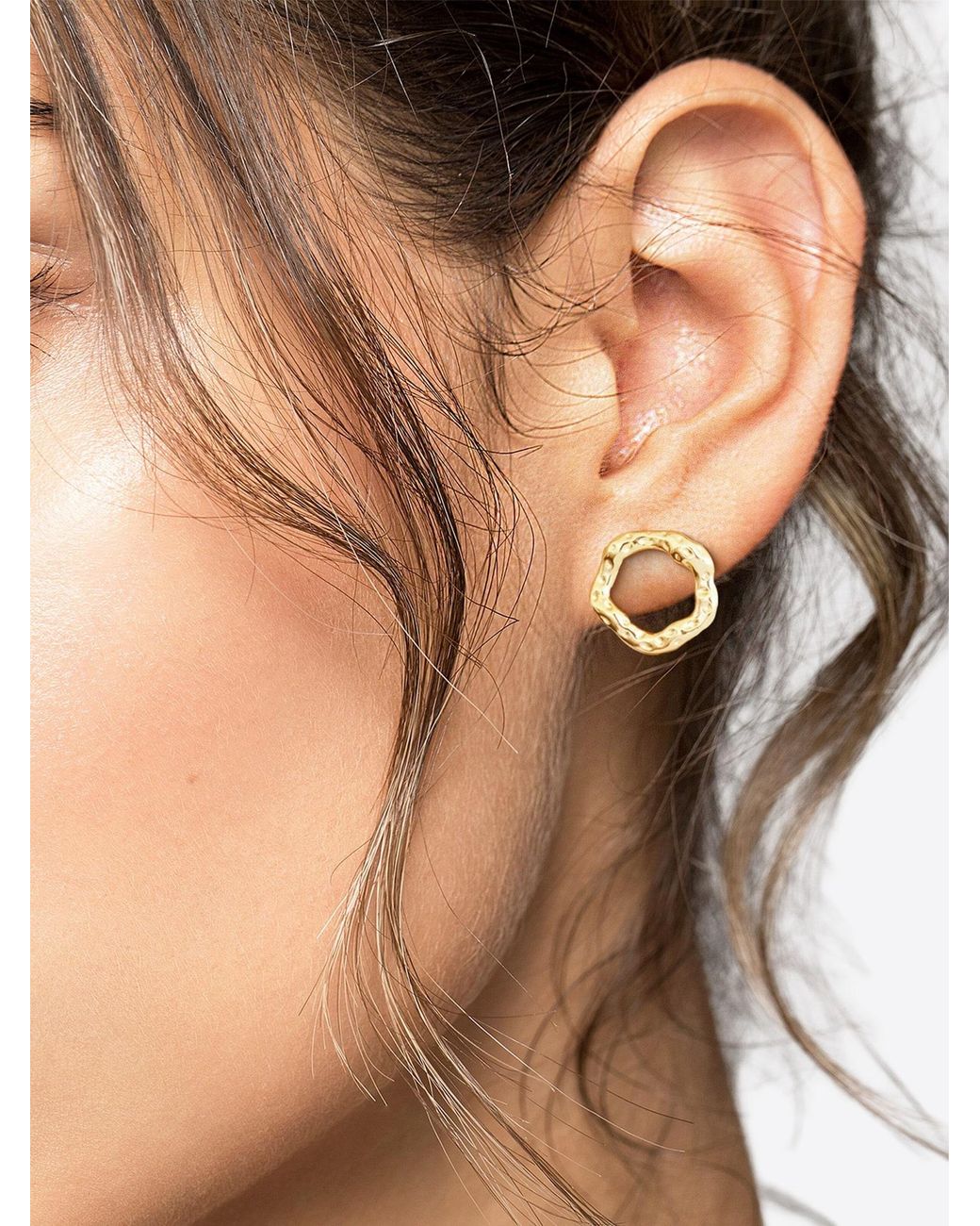 Sofia Milani Metallic Ohrringe Circle