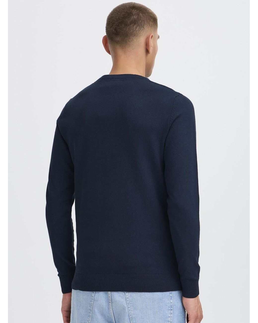 Solid Strickpullover Sdakant in Blue für Herren