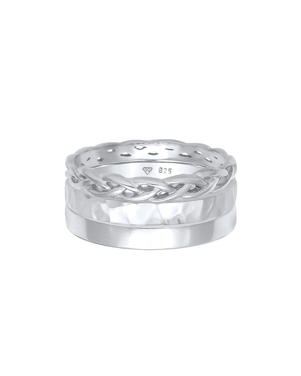 Elli Jewelry Metallic Ring Organic