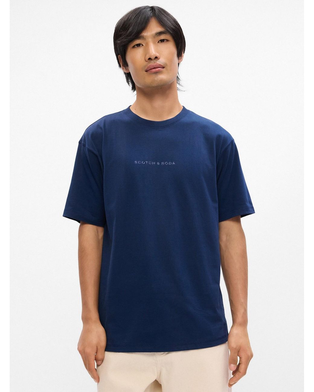 Scotch & Soda T-Shirt Seasonal Core in Blue für Herren