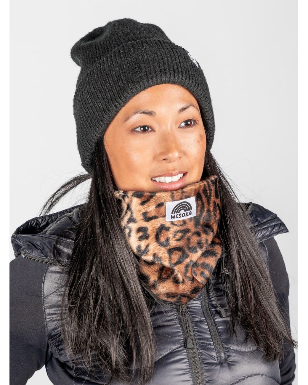 WESORA GmbH Brown Schlauchschal Premium Kunstfell Neckwarmer