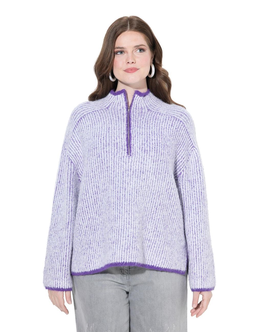 Ulla Popken Purple Pullover