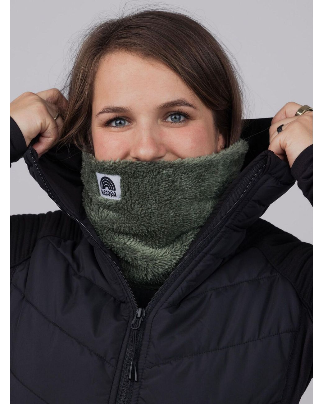WESORA GmbH Green Schlauchschal Fluffy