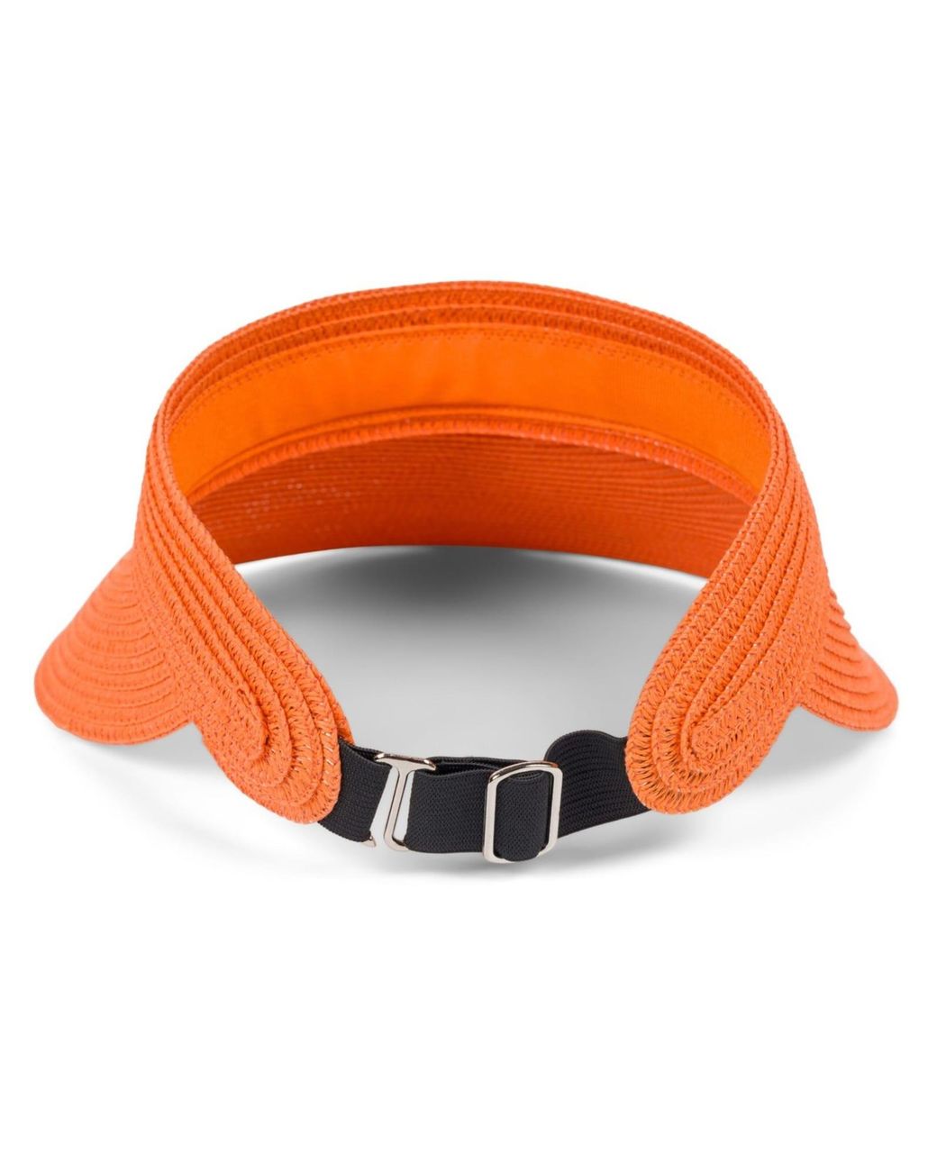 styleBREAKER Orange Cap Papierstroh Visor Cap Einfarbig