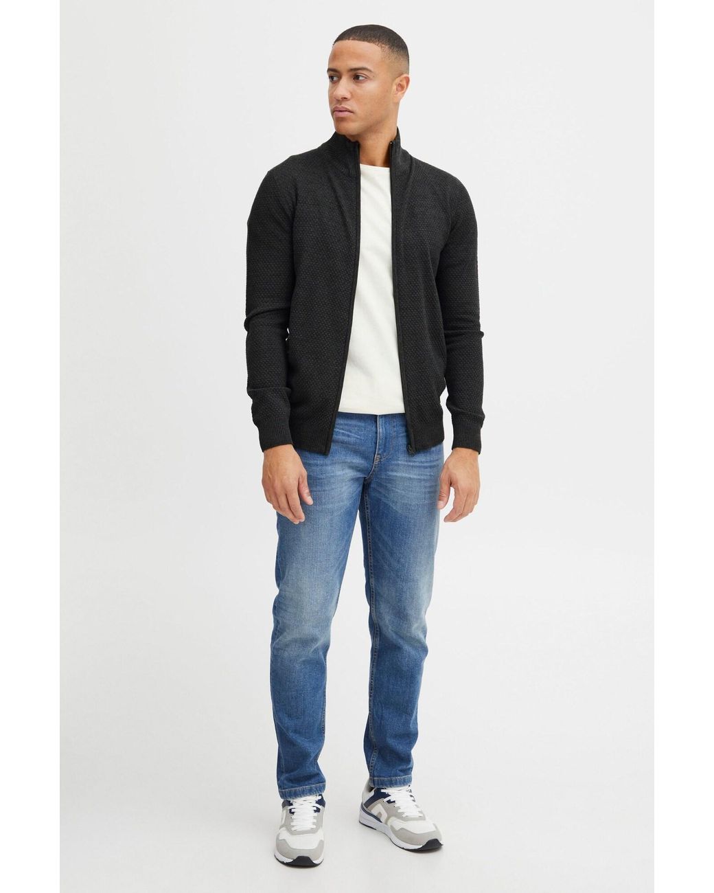 Solid Strickjacke Kody in Black für Herren