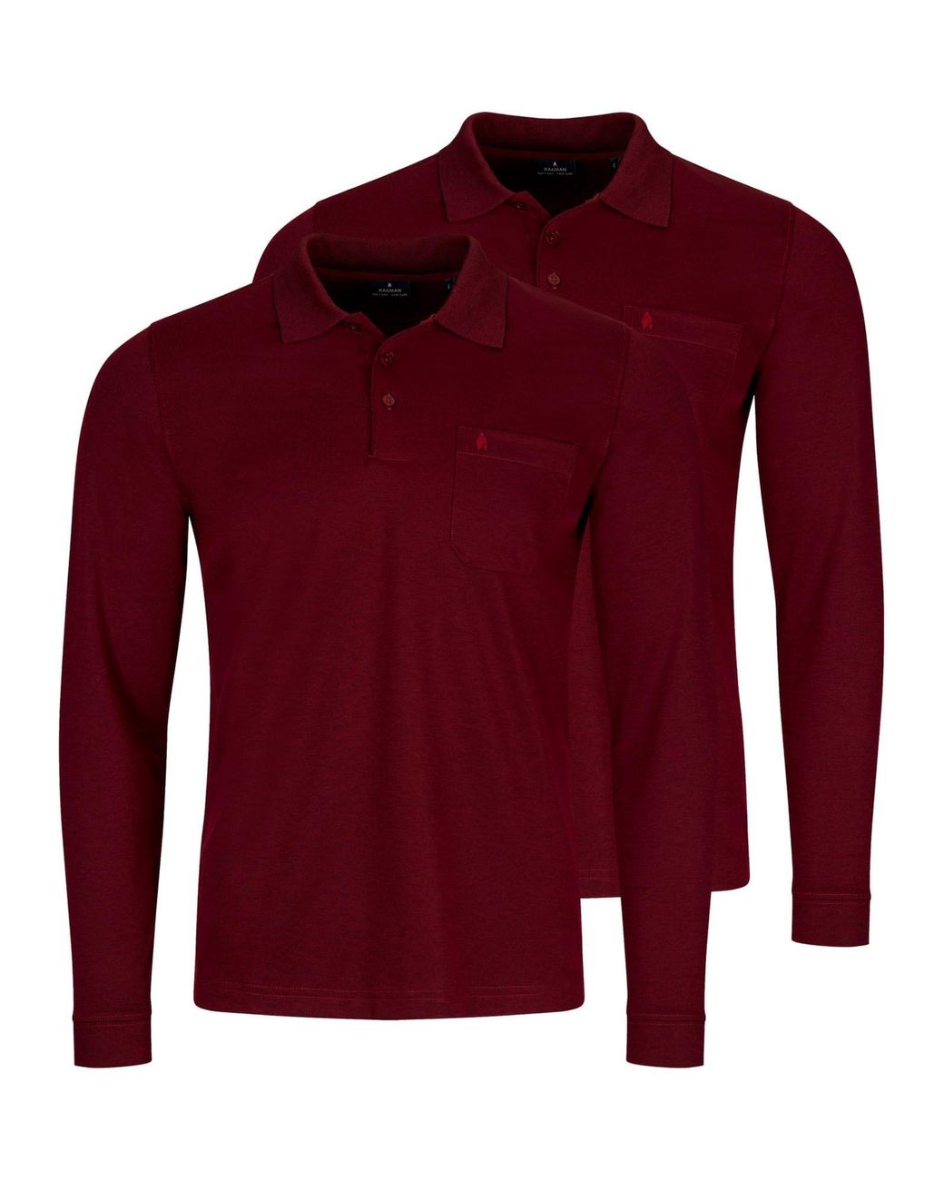 RAGMAN Shirt Basic in Red für Herren