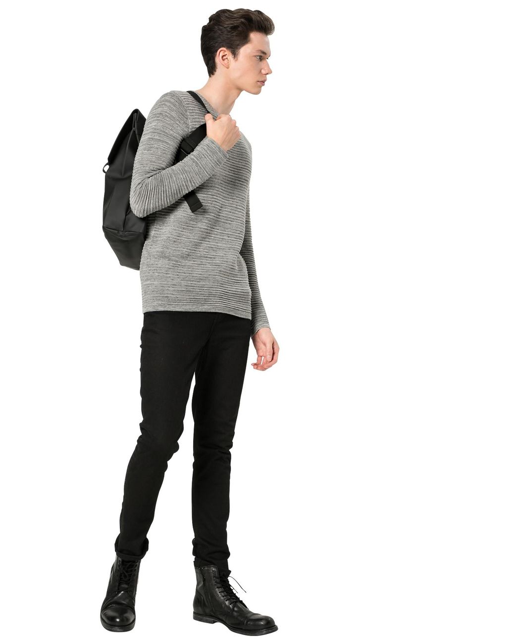 Solid Pullover Struan in Gray für Herren