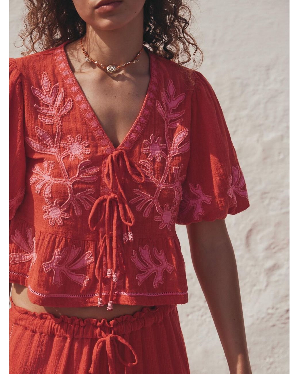 Next Red Bluse