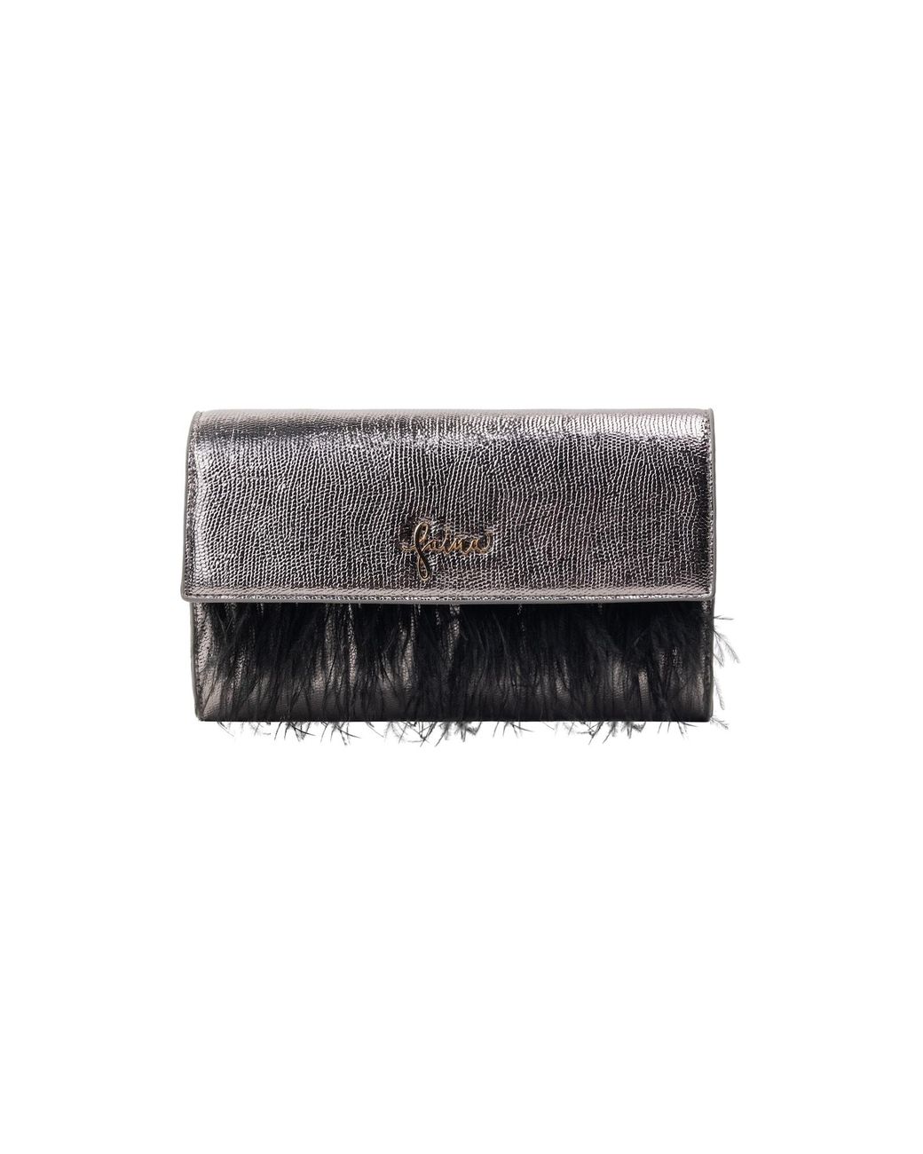 faina Black Clutch
