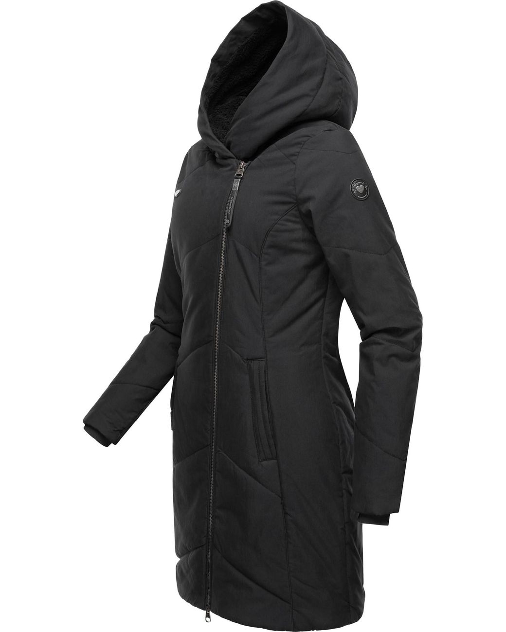 Ragwear Black Wintermantel Gordon