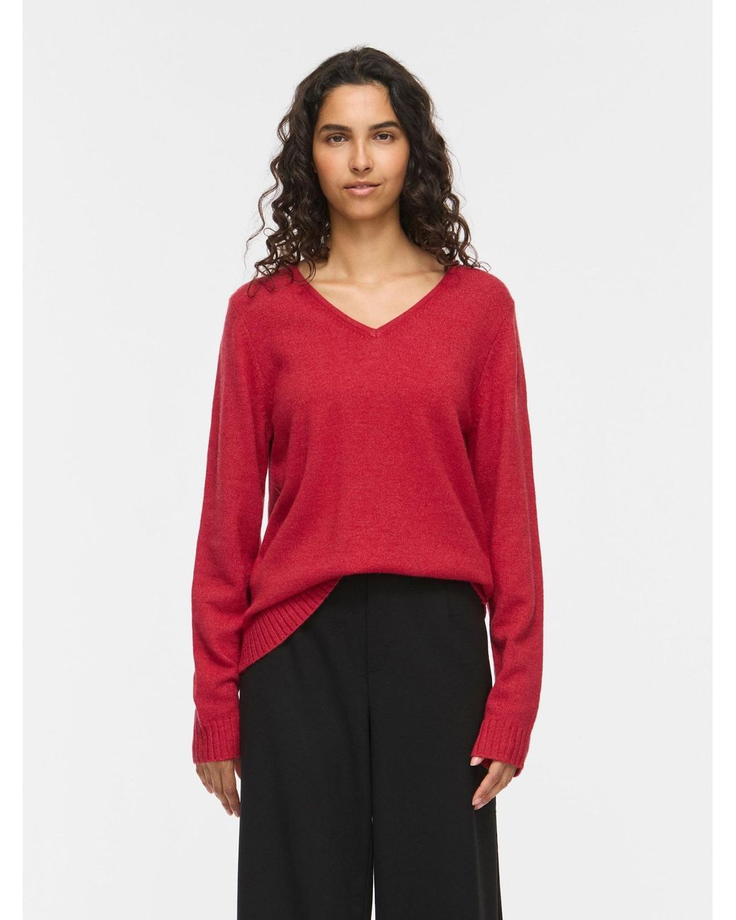 Vila Red Pullover Viril