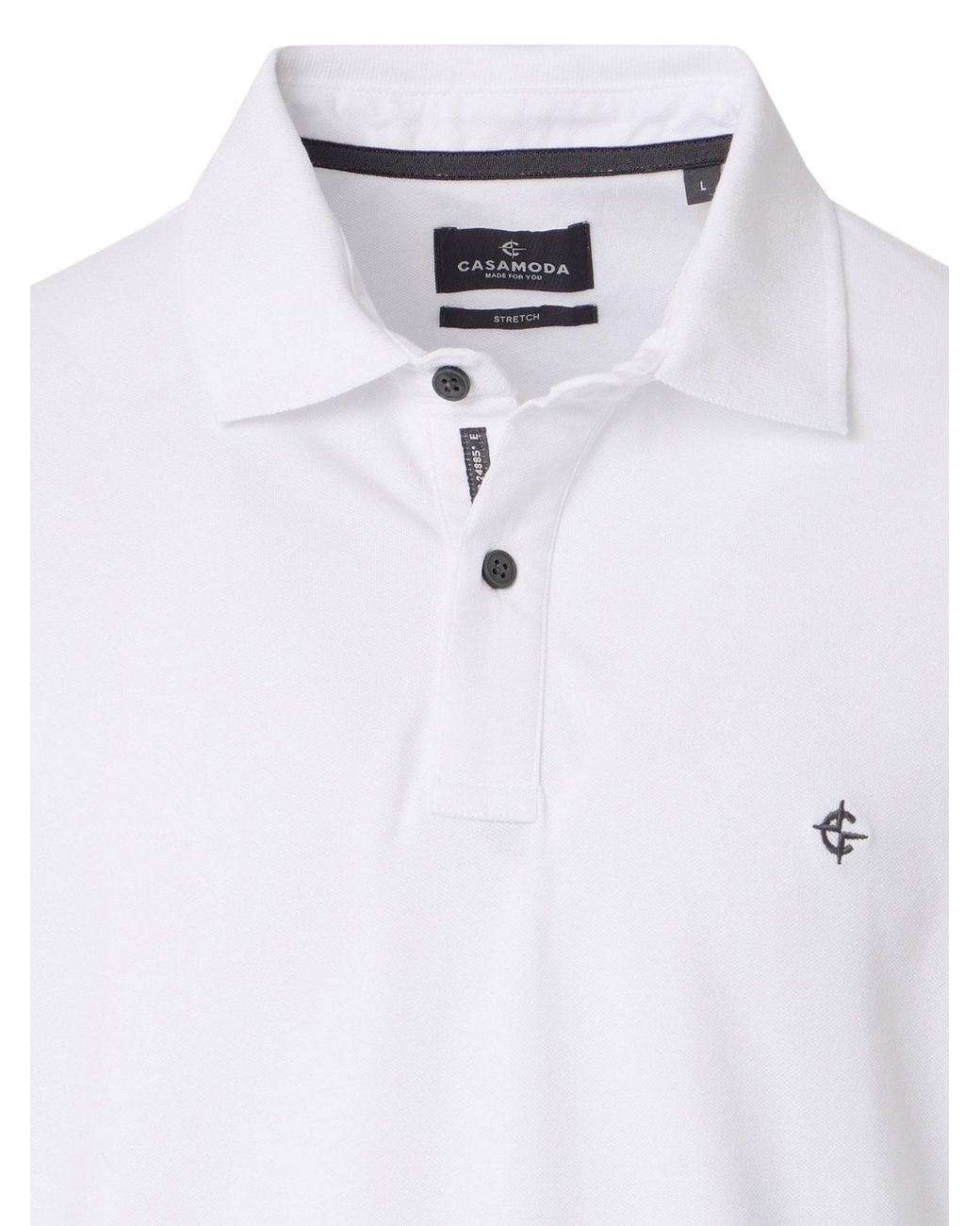 CASA MODA Shirt Basic in White für Herren