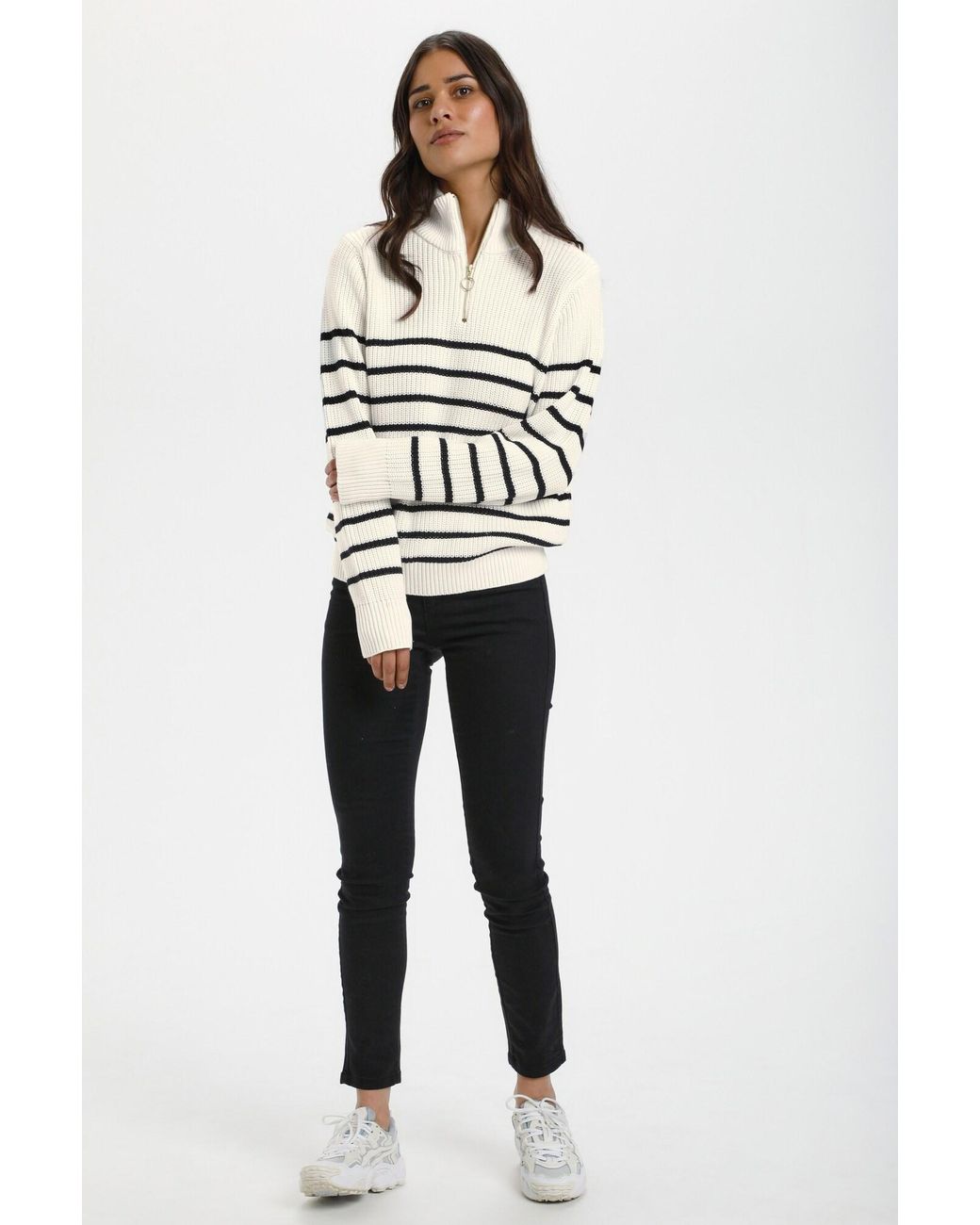 Kaffe White Pullover Alioa