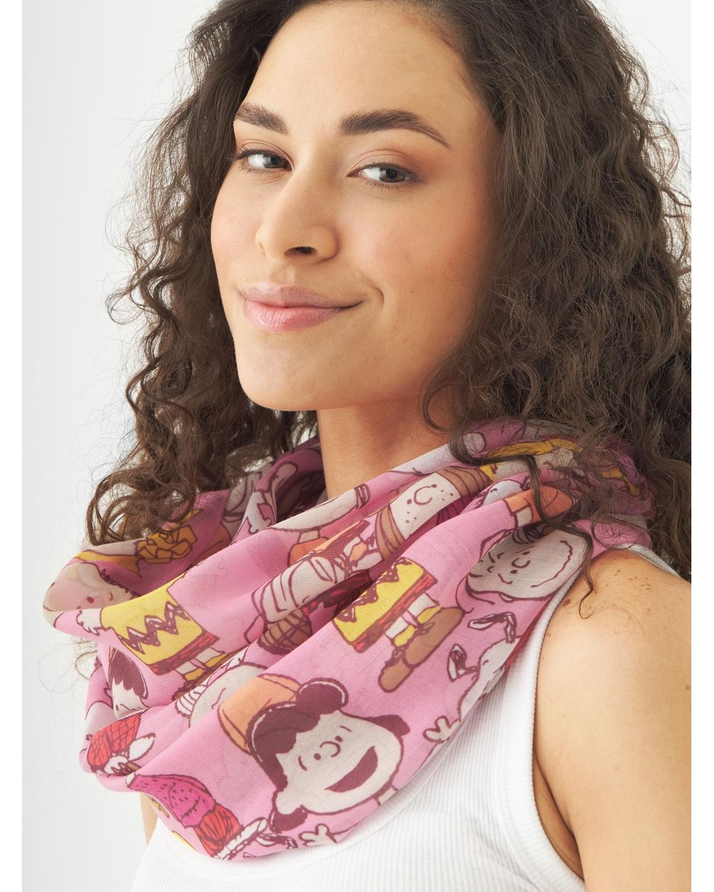 Codello Pink Schal Mit Peanuts-Muster